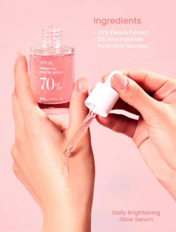 ANUA PEACH 70% NIACINAMIDE SERUM 30ml - Cosmétiques coréens Skincare Coréens