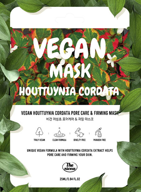 Masque en tissu apaisant et hydratant vegan