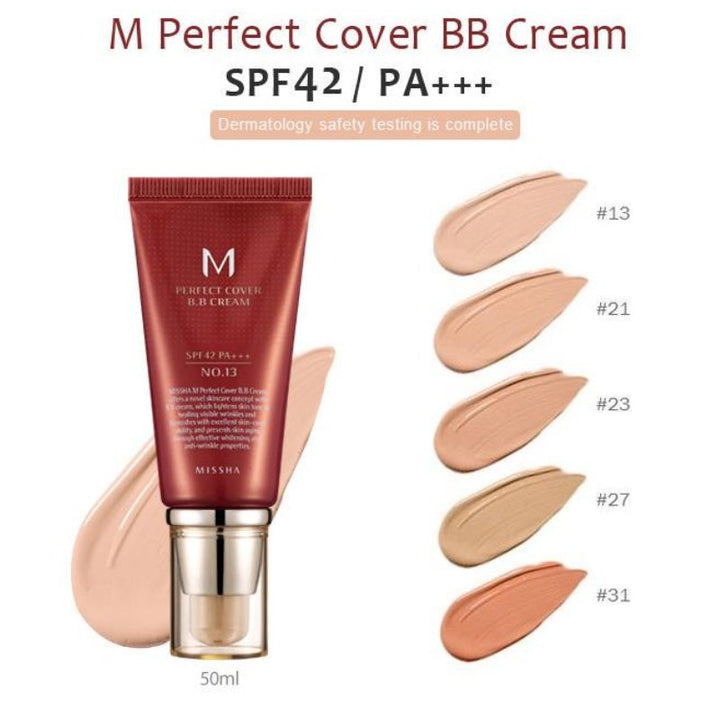 Missha bb perfect cover no 13 bb cream 50ml - Cosmétiques coréens Skincare Coréens