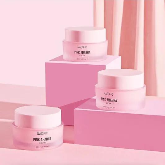 Nacific pink AHA BHA cream 50g - Cosmétiques coréens Skincare Coréens