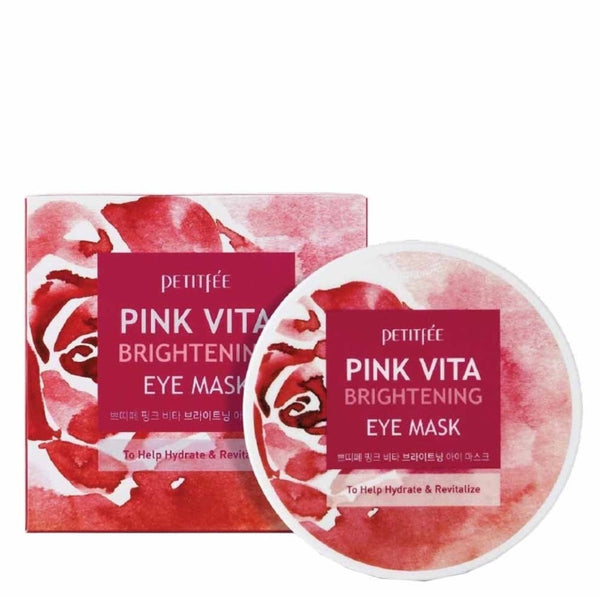 Petitfee, Pink Vita Brightening Eye Mask, 70 g - Cosmétiques coréens Skincare Coréens