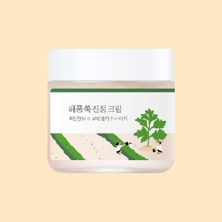 Round Lab Mugwort Calming Cream 80ml - Cosmétiques coréens Skincare Coréens