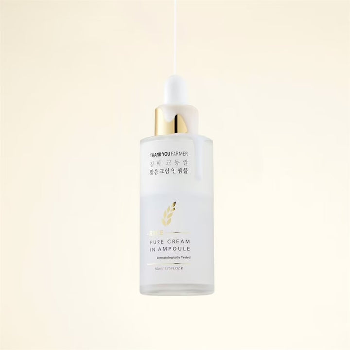 Thank you farmer rice Pure cream in ampoule 50ml - Cosmétiques coréens Skincare Coréens